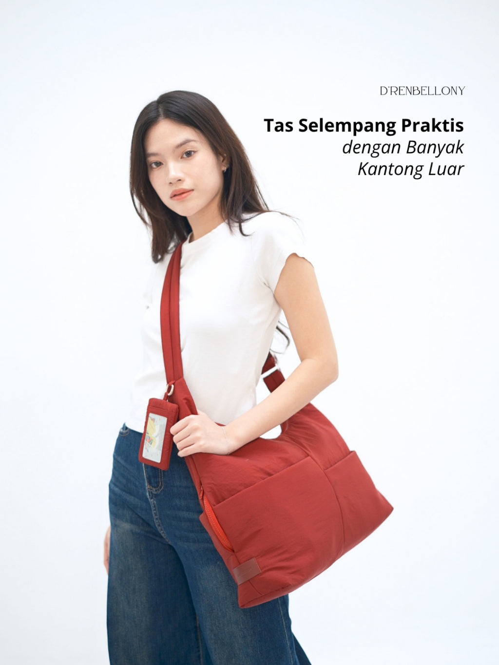 NEXA Sling Bag Puffy Ringan Tas Traveling Selempang Wanita