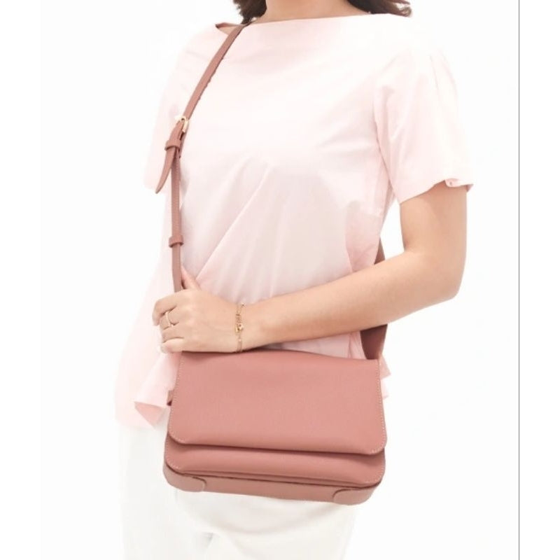 DRENBELLONY Matilda - Tas Kulit Wanita Selempang Tas Kerja Traveling Bag