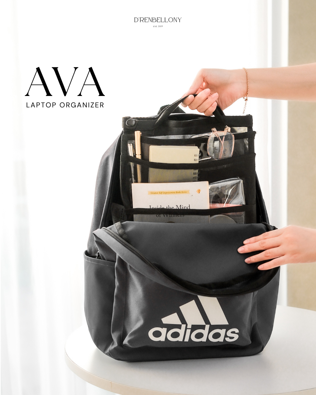 AVA Laptop Bag Mesh Organizer