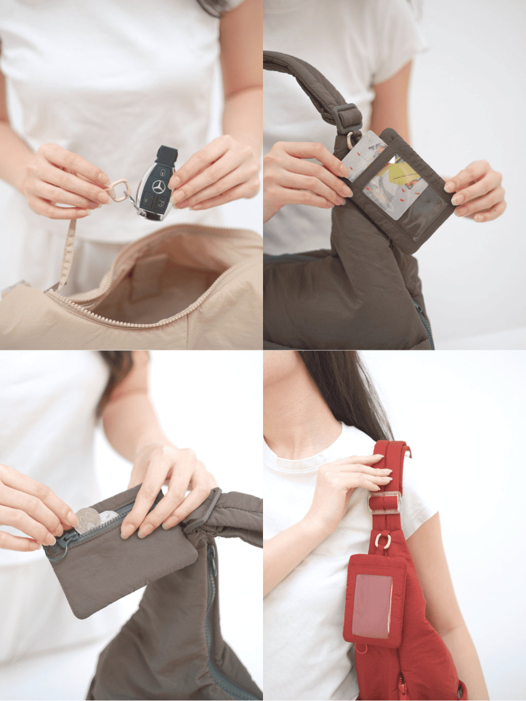 NEXA Sling Bag Puffy Ringan Tas Traveling Selempang Wanita