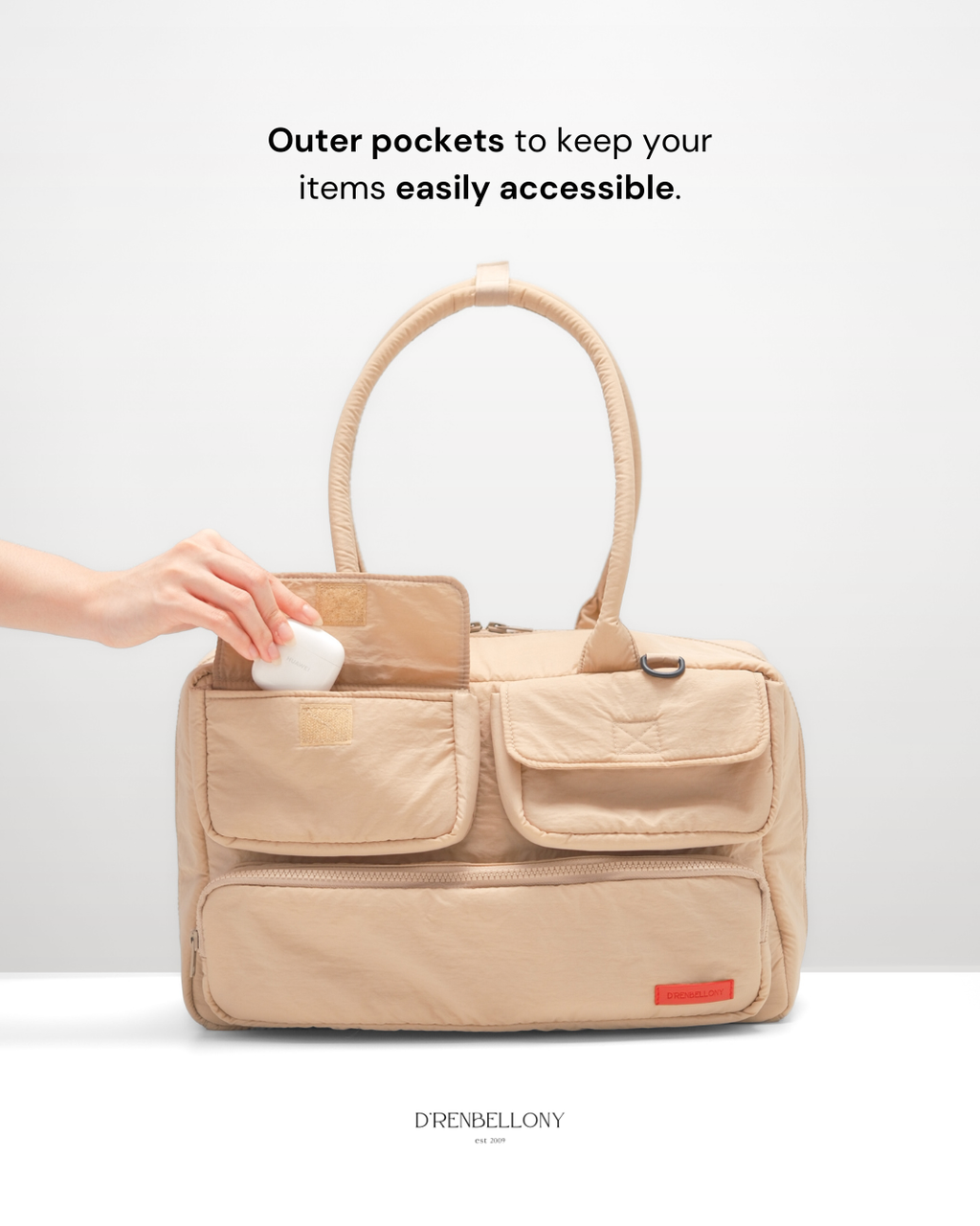 LUNA Baguette Puffy Shoulder Bag