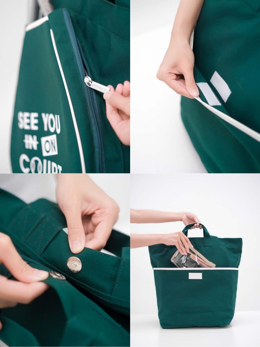 D'RENBELLONY - ACE Tennis Tote Bag Kanvas Tas Olahraga