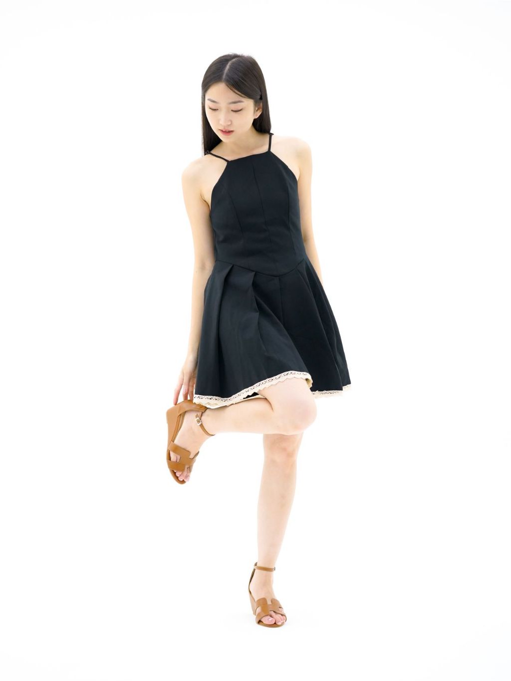 ZOEVE X DREN - AMBER wedges 7cm Sepatu Sandal Wanita Kerja Pesta