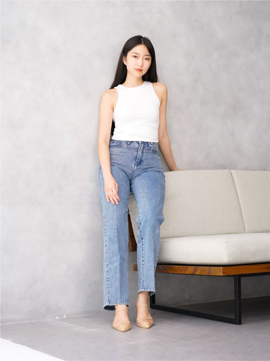 ZOEVE X DREN - IRIS heels 5cm Mules Mesh Sepatu Pesta Sandal Kerja Wanita