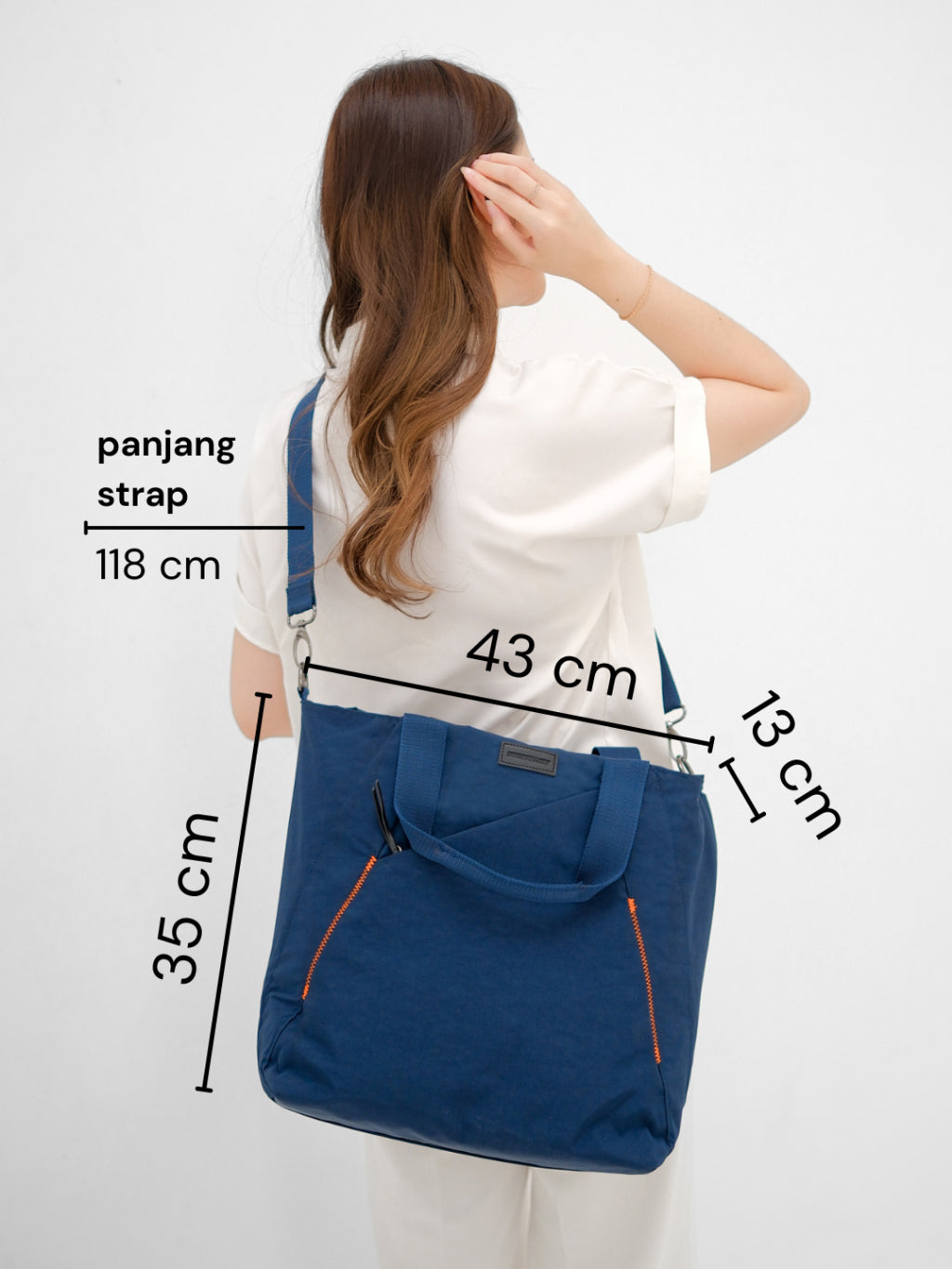 Tas LAPTOP Sporty  Ringan Terorganizer Tote Bag wanita - GIO DRENBELLONY