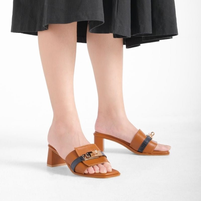 ZOEVE x DREN - Sandal Harian Wanita Hak 5 cm Sandal Pesta [ EVE HEELS ]