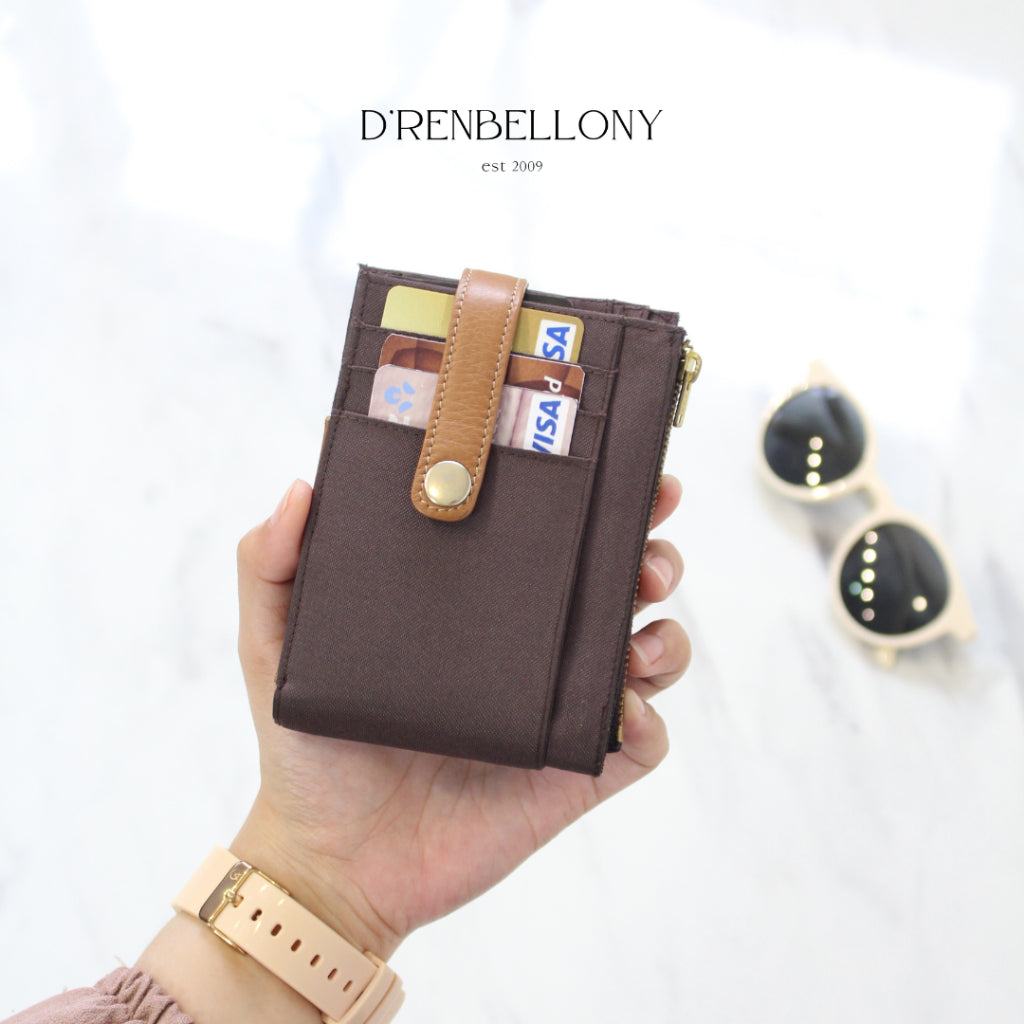 DRENBELLONY NALA Emery Dompet wanita lipat Lanyard