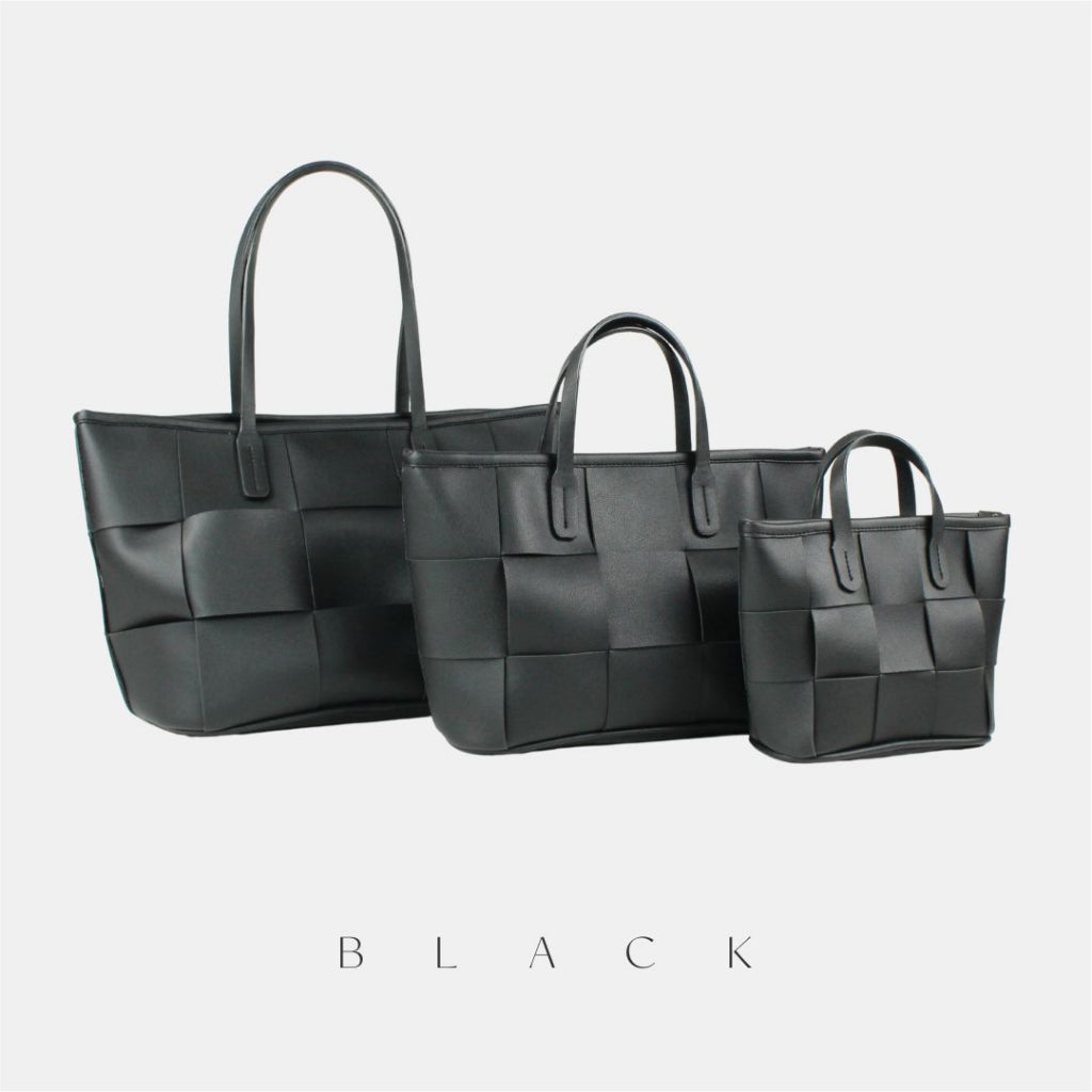 DRENBELLONY  Foree Bag Tas Anyam Tas Wanita Fashion Wanita Tas Tote Tas Selempang