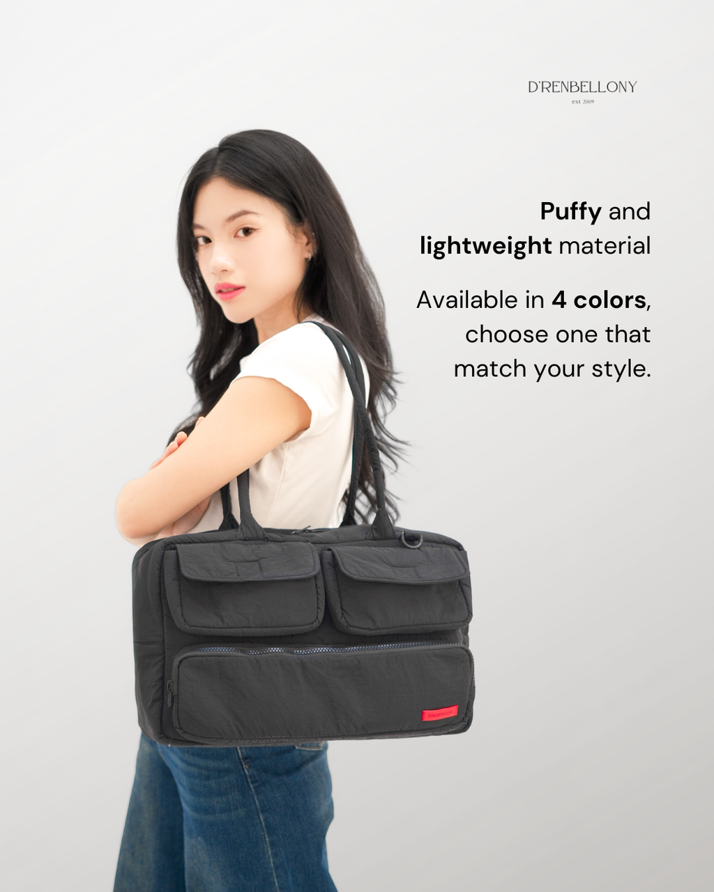 LUNA Baguette Puffy Shoulder Bag