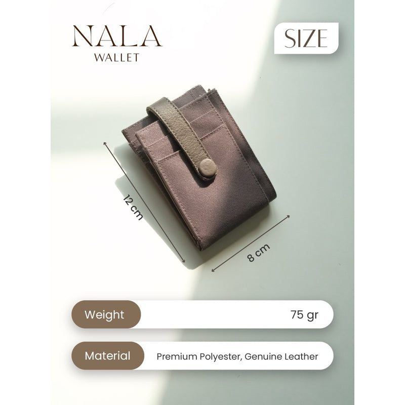 DRENBELLONY NALA Emery Dompet wanita lipat Lanyard