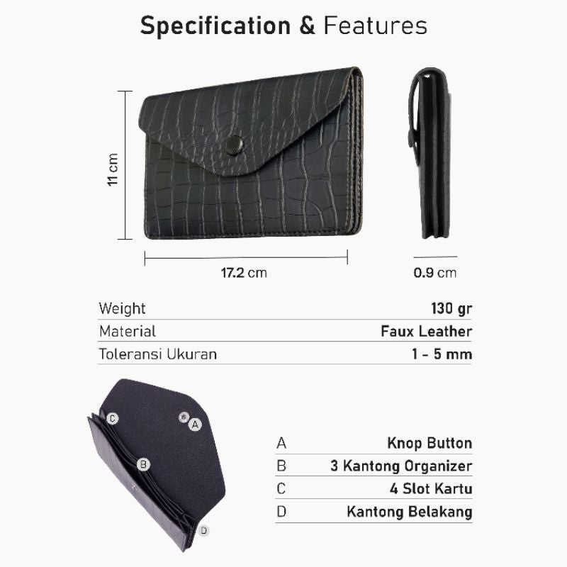 Dompet Kulit Wanita Dompet Traveling Organizer CELINE - DRENBELLONY