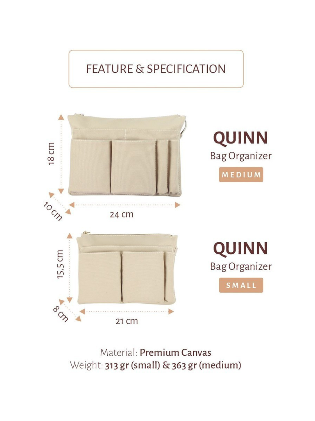 QUINN Bag Organizer