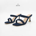 ZOEVE X DREN Sandal Wanita Biru Jeans Denim Hak 7 cm [ LEE SPOOL HEELS ]