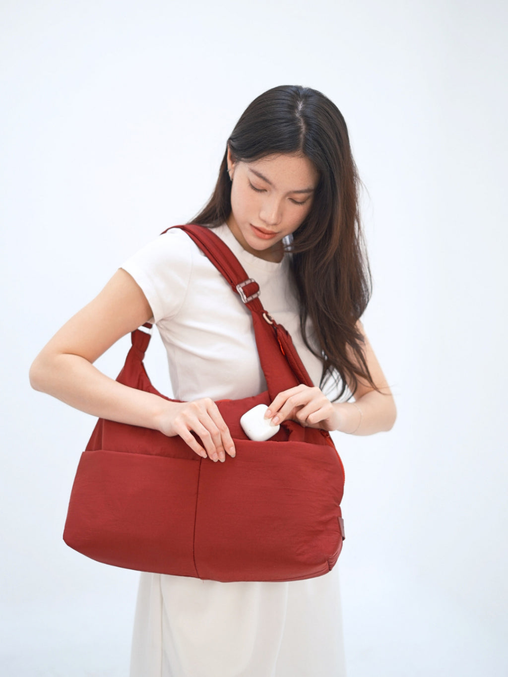 NEXA Sling Bag Puffy Ringan Tas Traveling Selempang Wanita