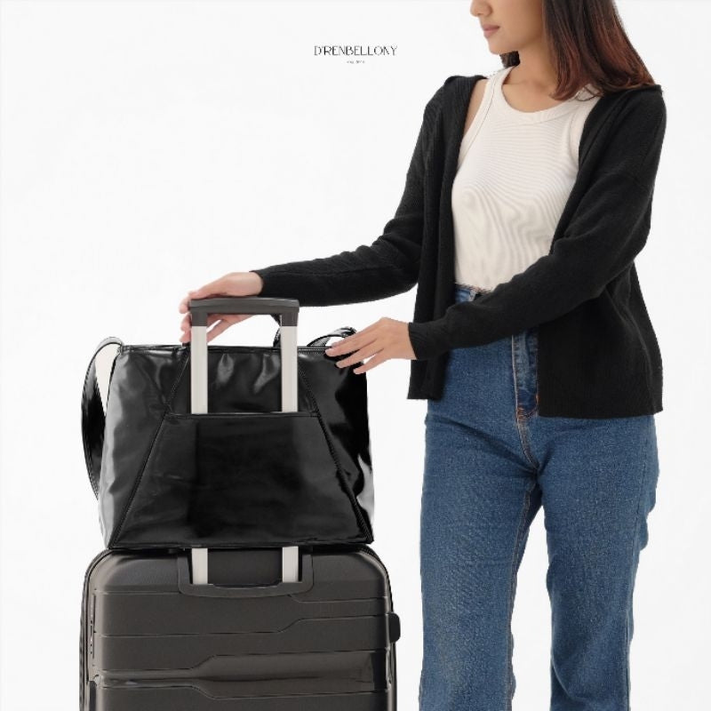 Tas Kerja Kulit Wanita Tas Laptop Selempang Traveling Sling Bag JOLYN DRENBELLONY