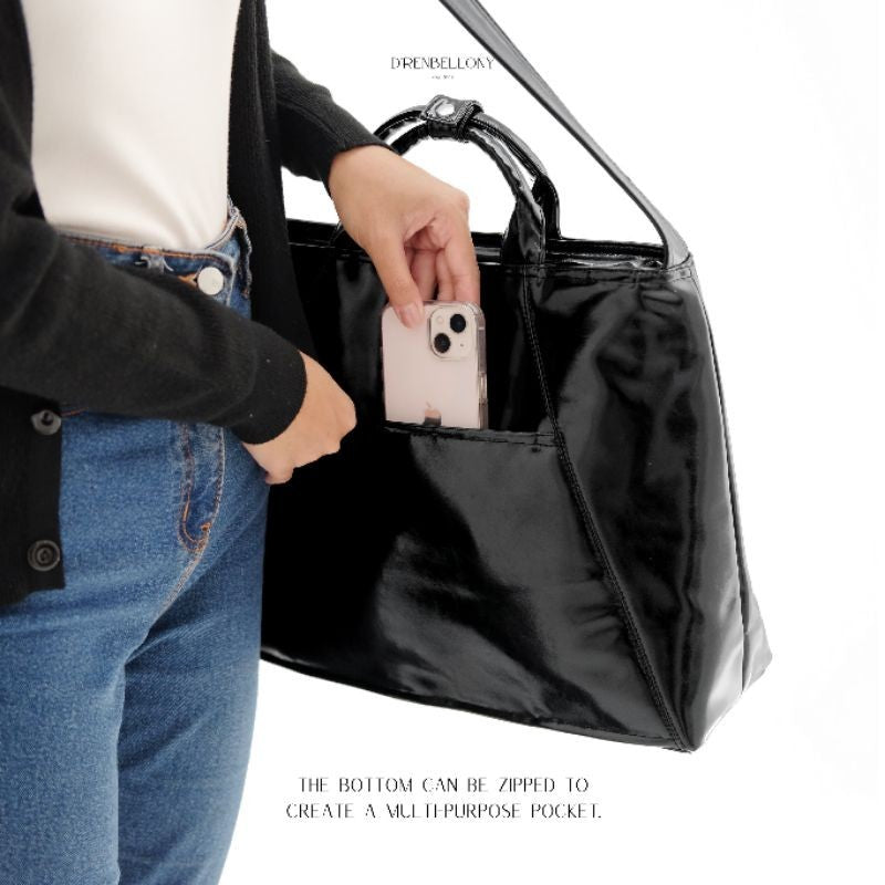 Tas Kerja Kulit Wanita Tas Laptop Selempang Traveling Sling Bag JOLYN DRENBELLONY