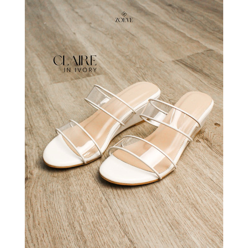 ZOEVE x DREN Sandal Wedges Wanita CLAIRE 5cm