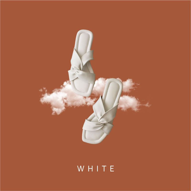 ZOEVE x DREN Sandal Flat Wanita Kaki Lebar Terepes Latex Empuk Nyaman Women Sandals [ CLOUDWALKER ]