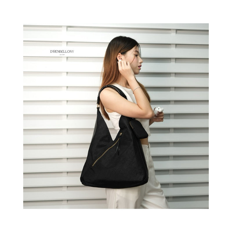 SCARLETT Hobo Bag Tas Bahu Wanita Hitam Cokelat- Drenbellony