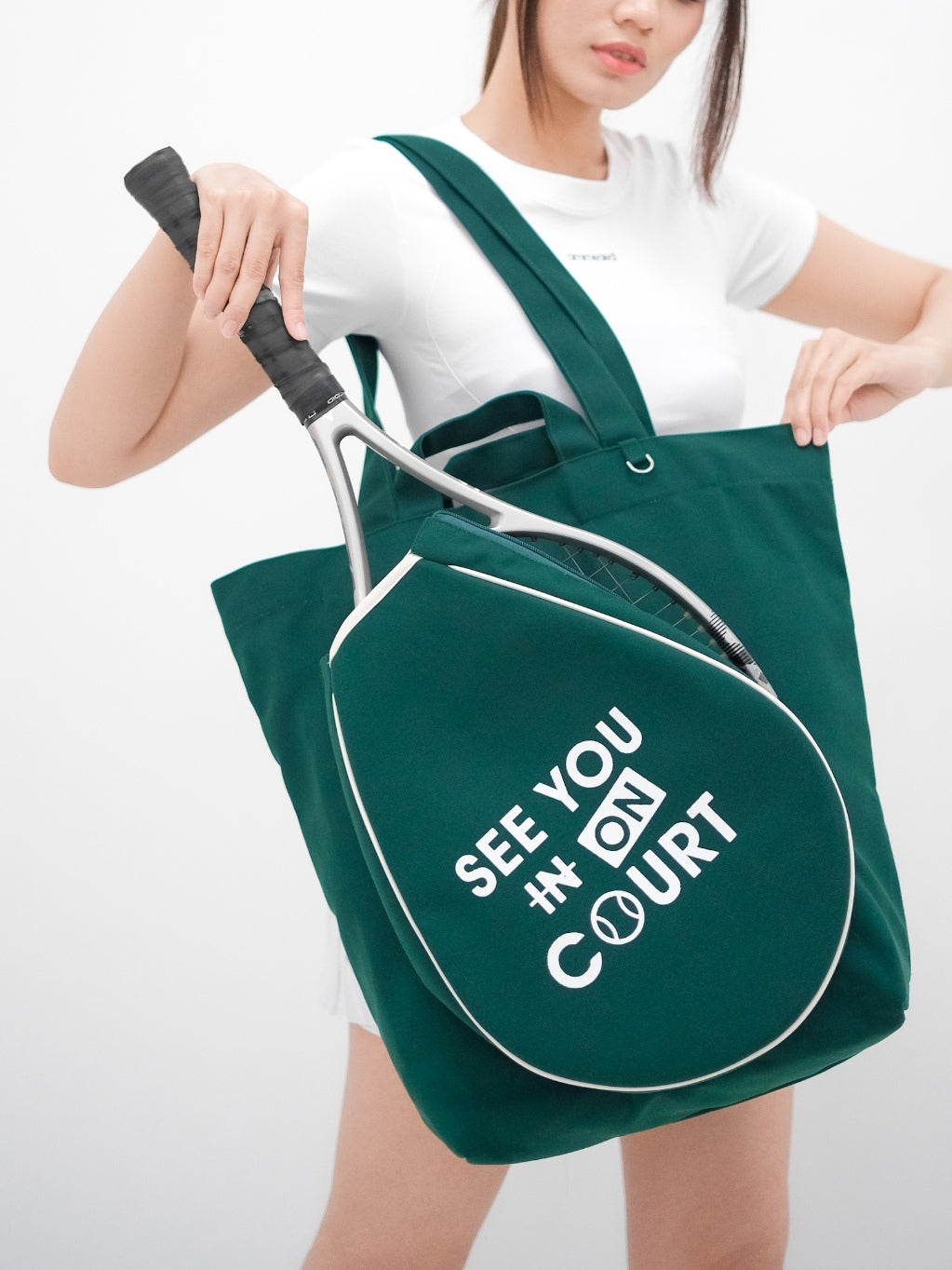 D'RENBELLONY - ACE Tennis Tote Bag Kanvas Tas Olahraga