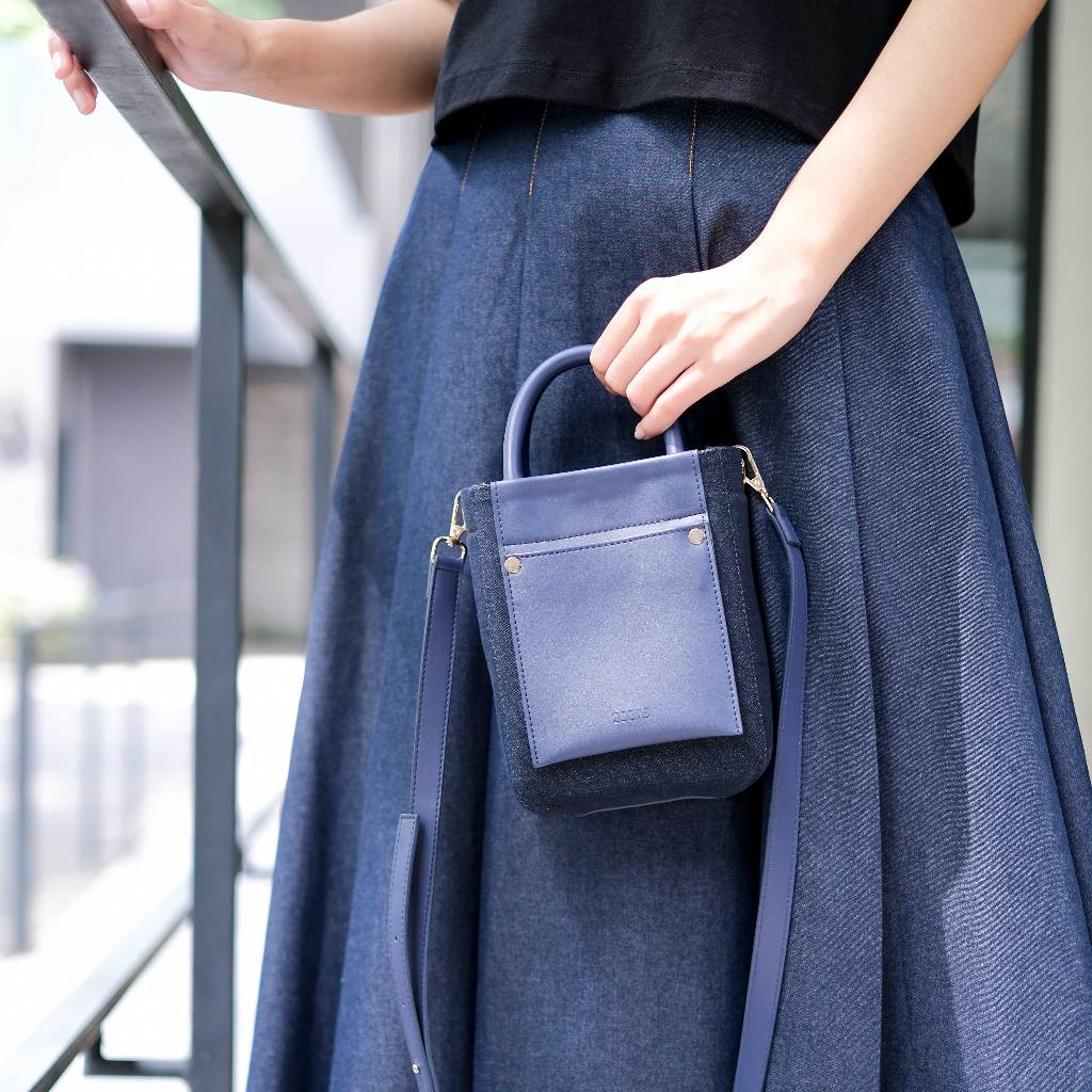 DREN X ZOEVE Libby Denim Bag - Tas Kecil Selempang Jeans Handphone Bag