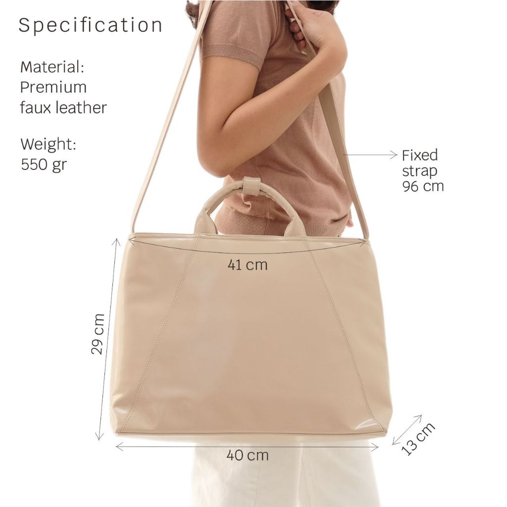 Tas Kerja Kulit Wanita Tas Laptop Selempang Traveling Sling Bag JOLYN DRENBELLONY